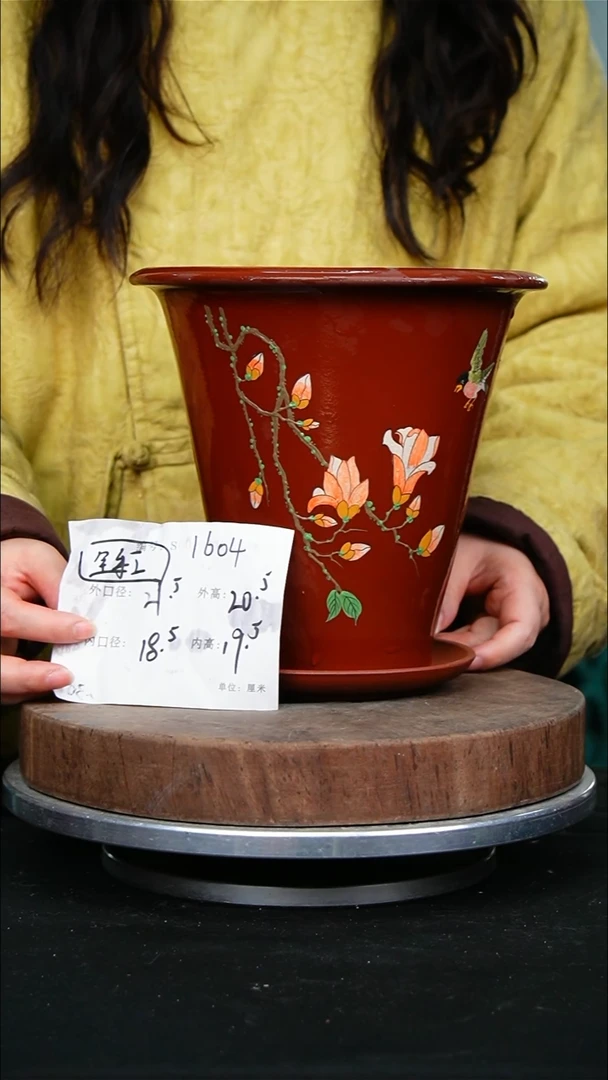 紫砂花盆1604+z紫砂花盆