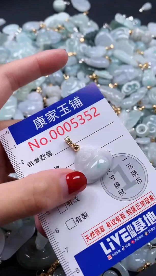 翡翠未镶嵌吊坠(不含链)5352