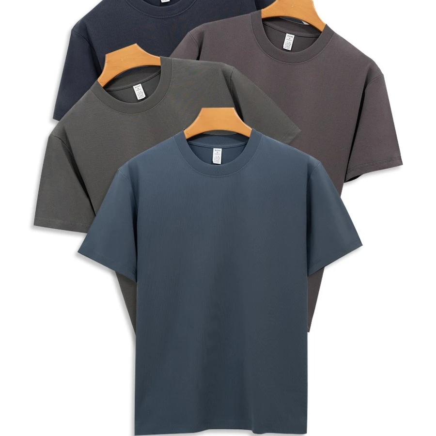 夏季男士索罗娜T恤男短袖简约透气休闲夏季男士圆领宽松舒适1255