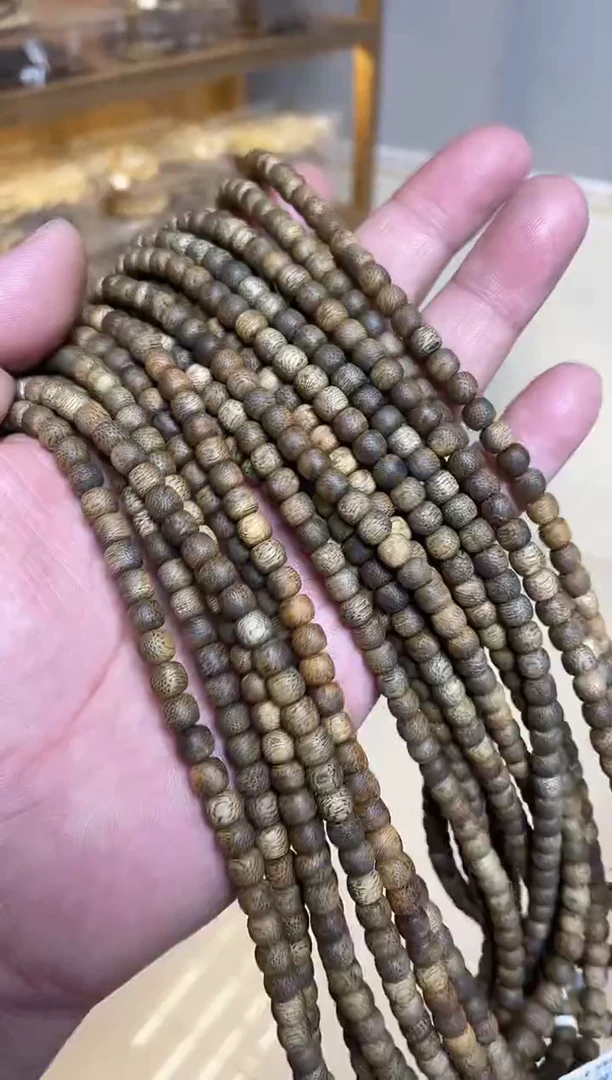 【闪购商品】沉香手串文莱圆珠长串土沉0.6+多样性发其一