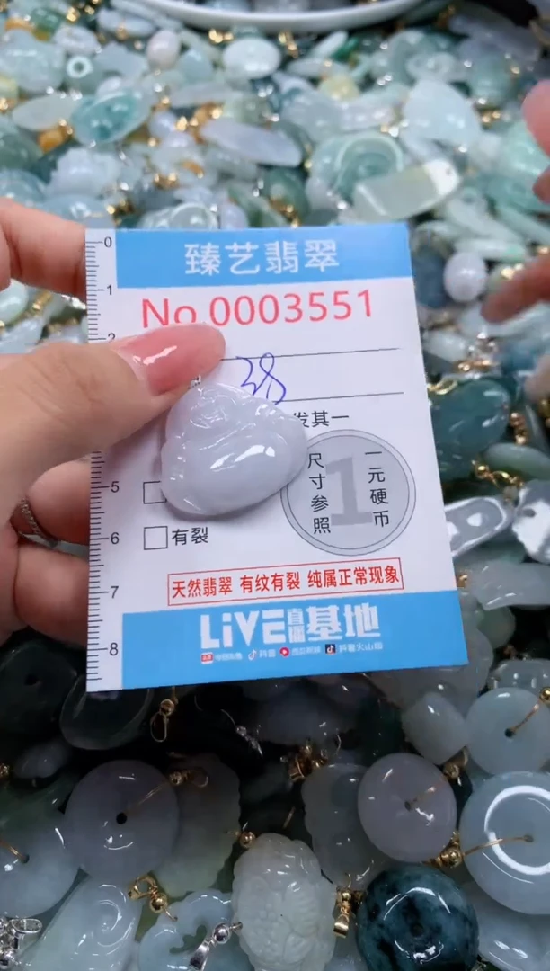 翡翠未镶嵌颈饰3551