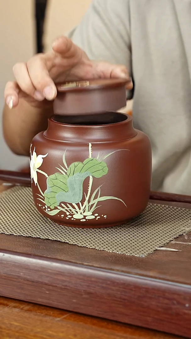 宜兴原矿紫砂茶叶罐