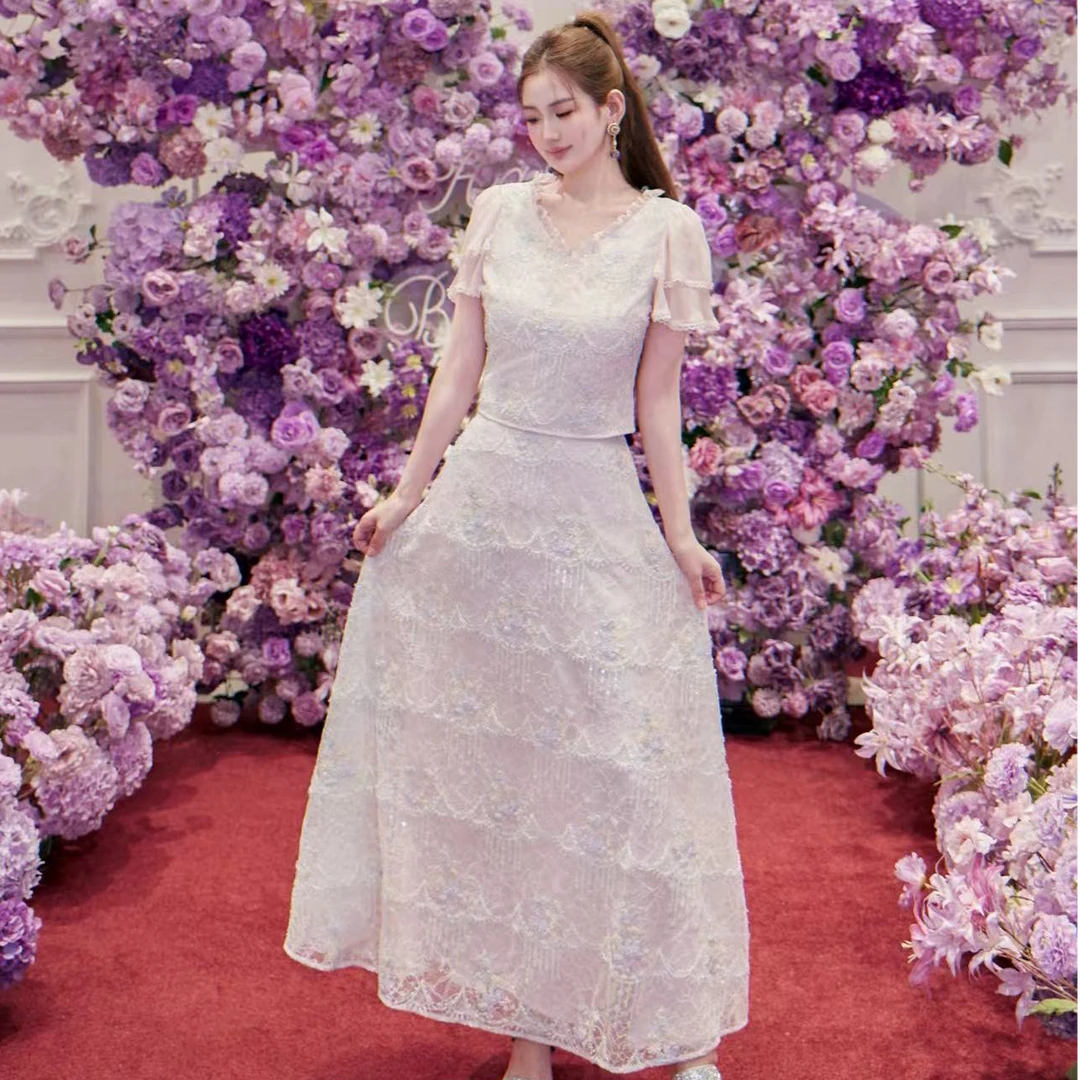 Marie Elie【雏菊心事】新款钉珠上衣半裙EAF61D05021 EAF61P05021