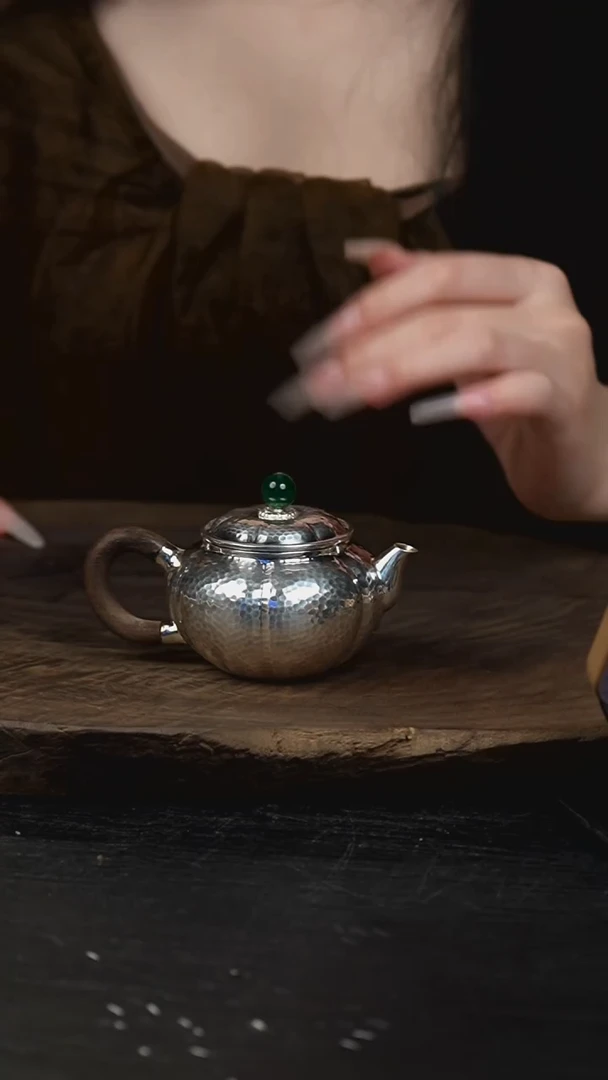 手工新款南瓜银壶