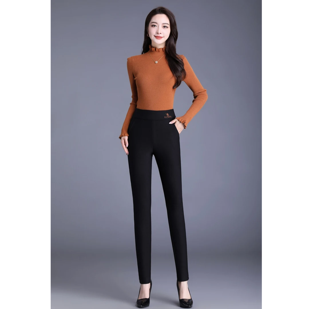 骆驼绒外穿裤！情侣款冬季加绒加厚蓄热锁温高腰保暖休闲裤23035