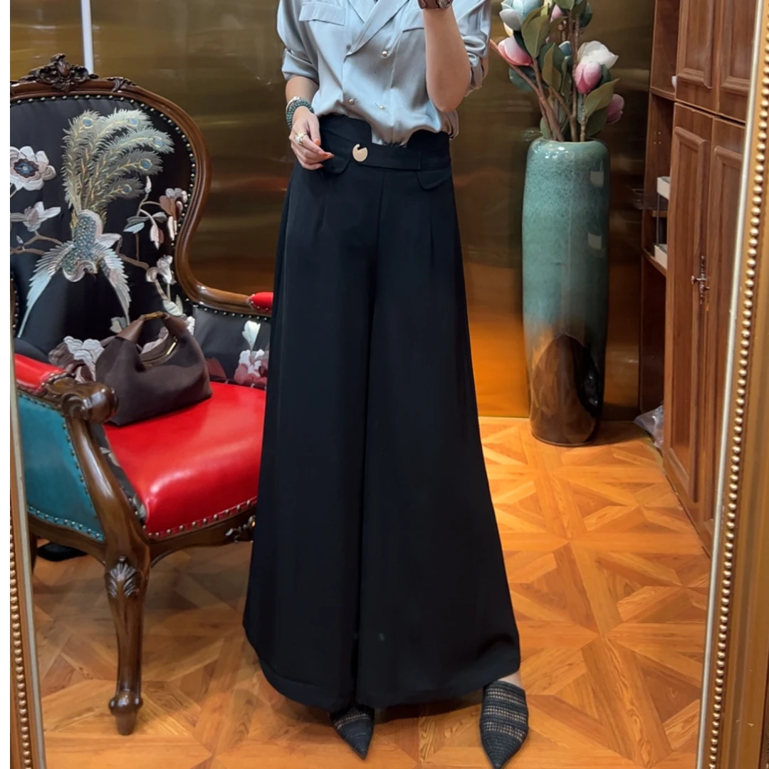 玖园尊享【玖园尊享】新款  气质时尚  显瘦百搭女士阔腿裤 0401