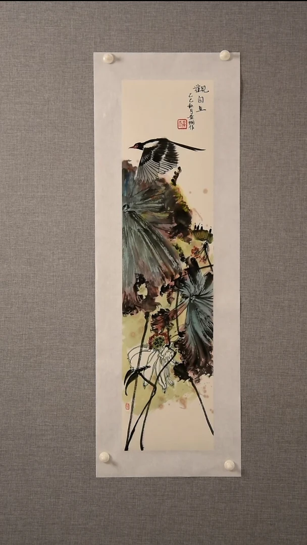国画吾*释黄老师-花鸟-一平尺-22