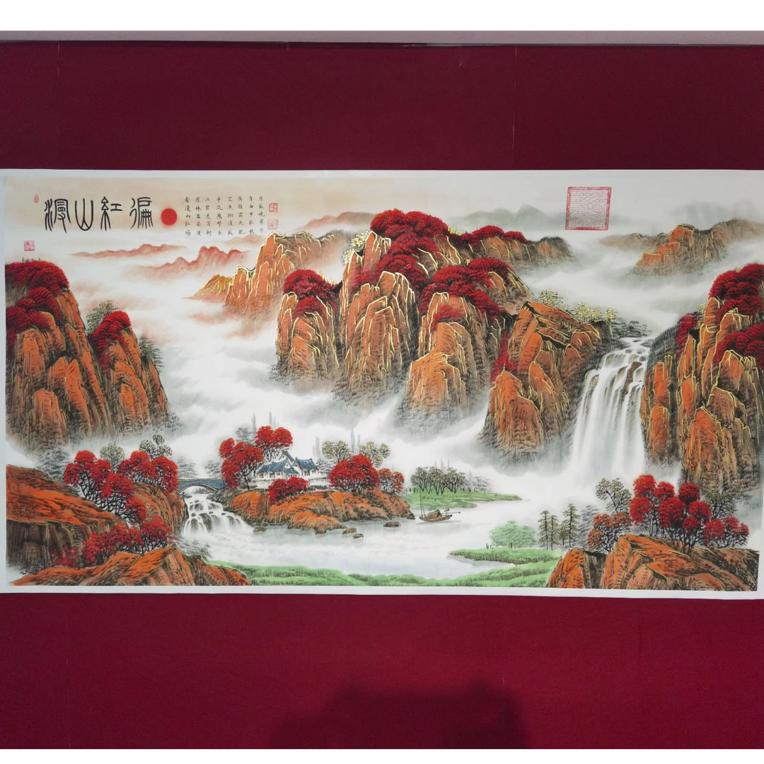 《漫山红遍》唐彩禅意