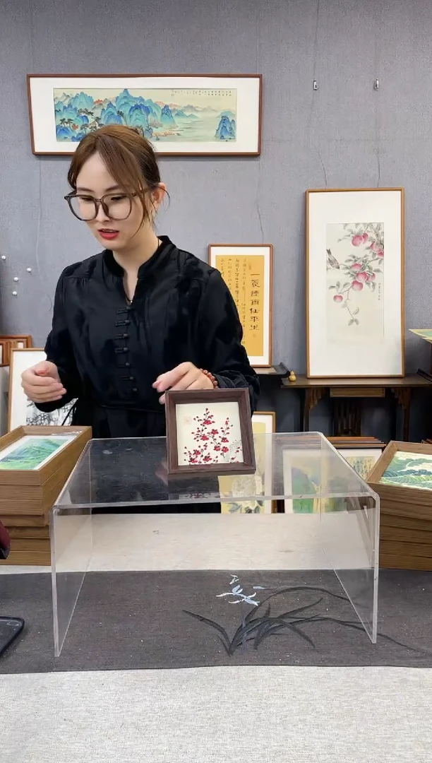 【闪购商品】国画5寸-小摆台作品-梅花