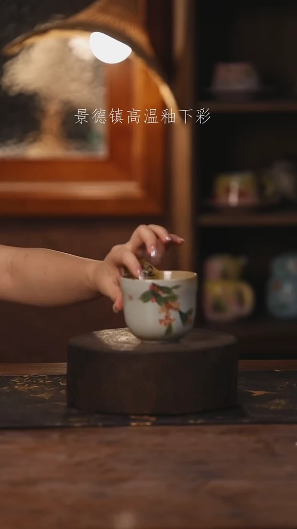 陶瓷景德镇高温釉下手绘陶瓷302