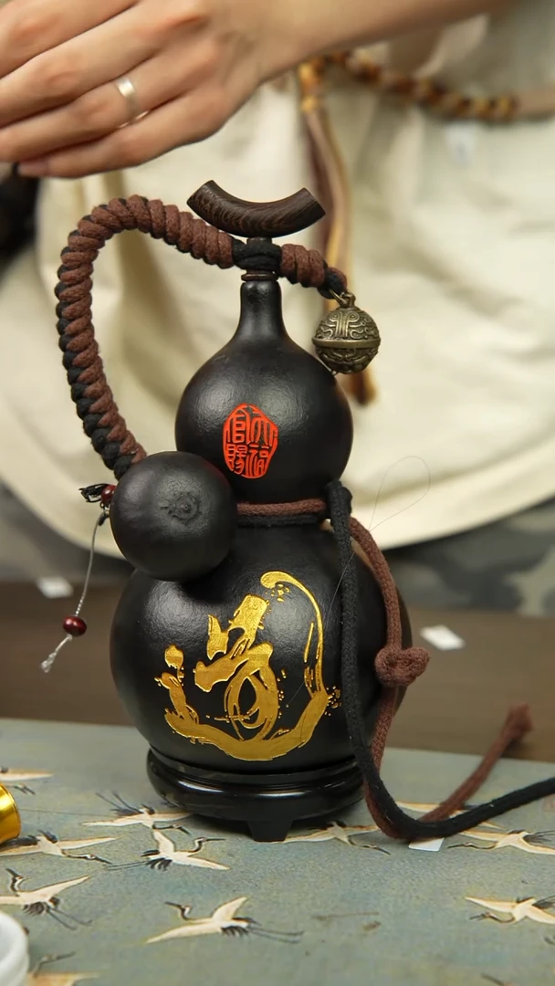 352号500ml左右非遗大漆酒葫芦