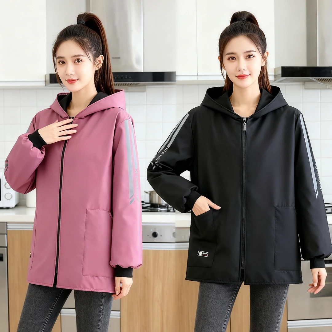 25年舒适加绒加厚围裙御寒防风家用或上班工作服罩衣男女款可定制