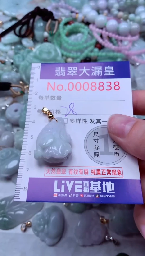 吊坠(不含链)未镶嵌翡翠8838