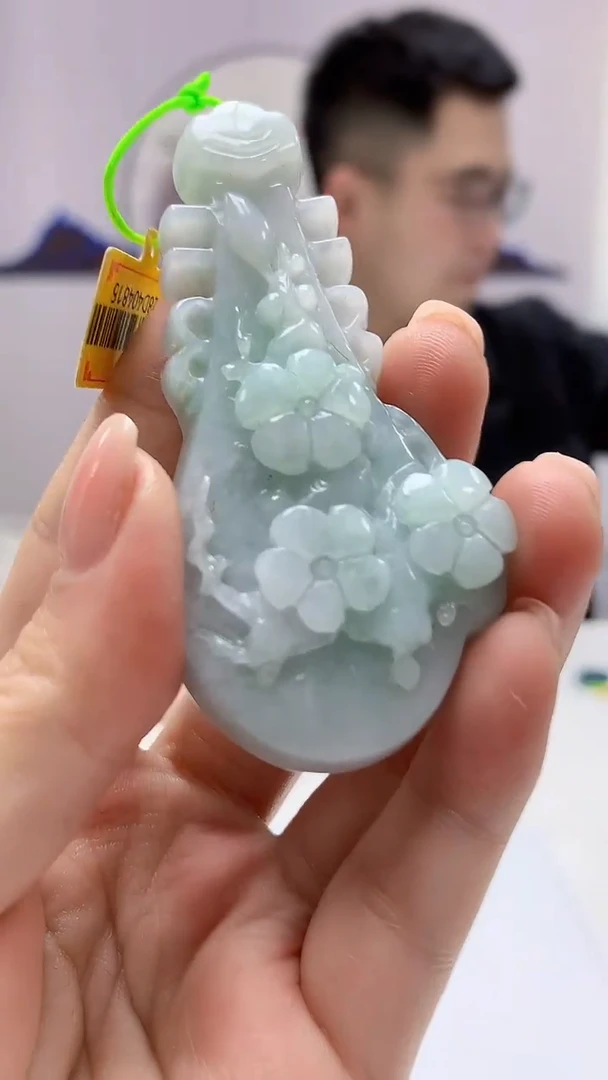 【闪购商品】定制翡翠未镶嵌5153ms-毛货183花鸟