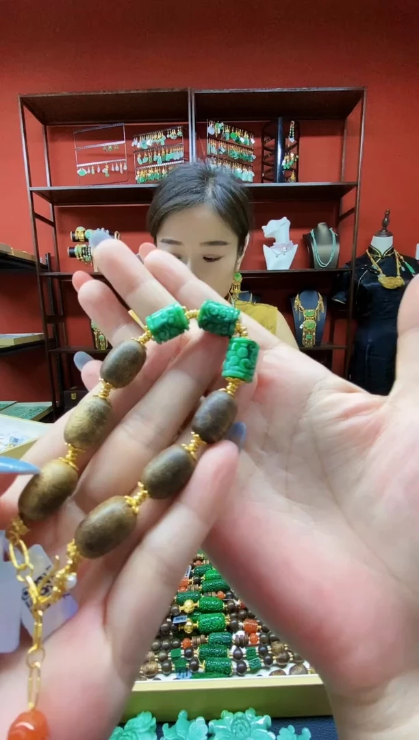 颈饰未镶嵌翡翠翡翠手链