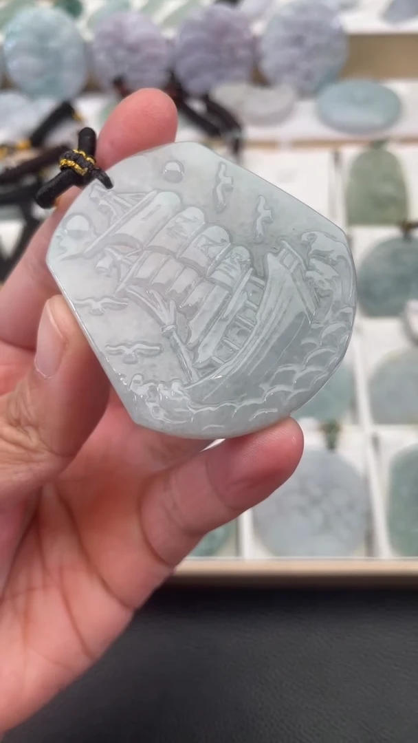 颈饰未镶嵌翡翠天然缅甸翡翠A货507