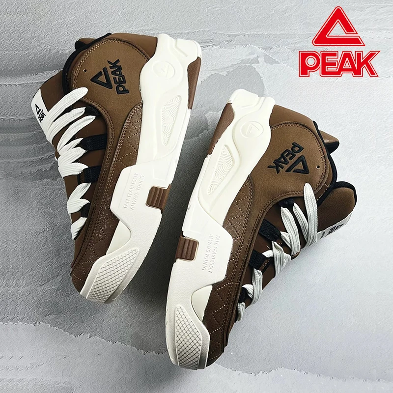 匹克态极鲨鱼鞋男潮流情侣款运动鞋百搭休闲鞋复古板鞋-DB430087