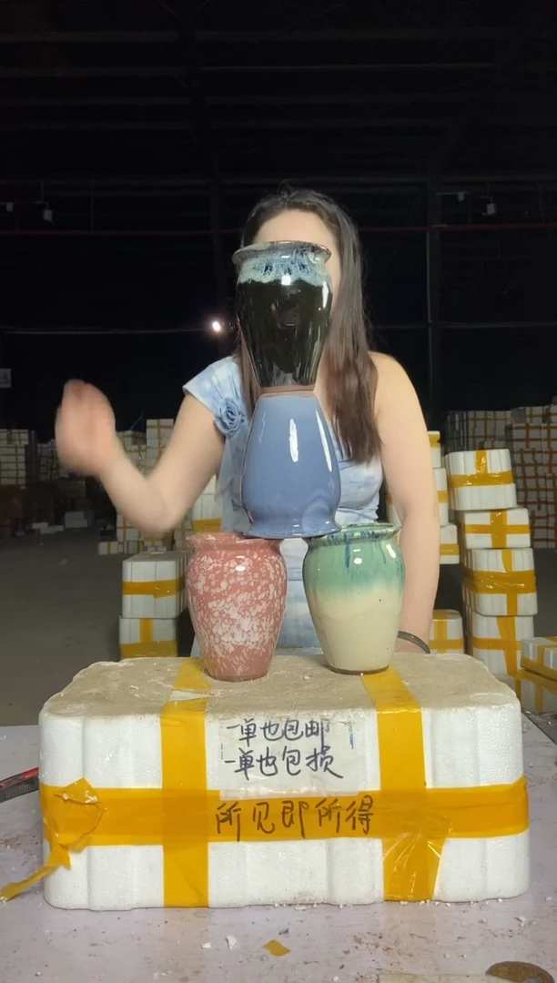 宜兴紫砂粗陶花盆12/16