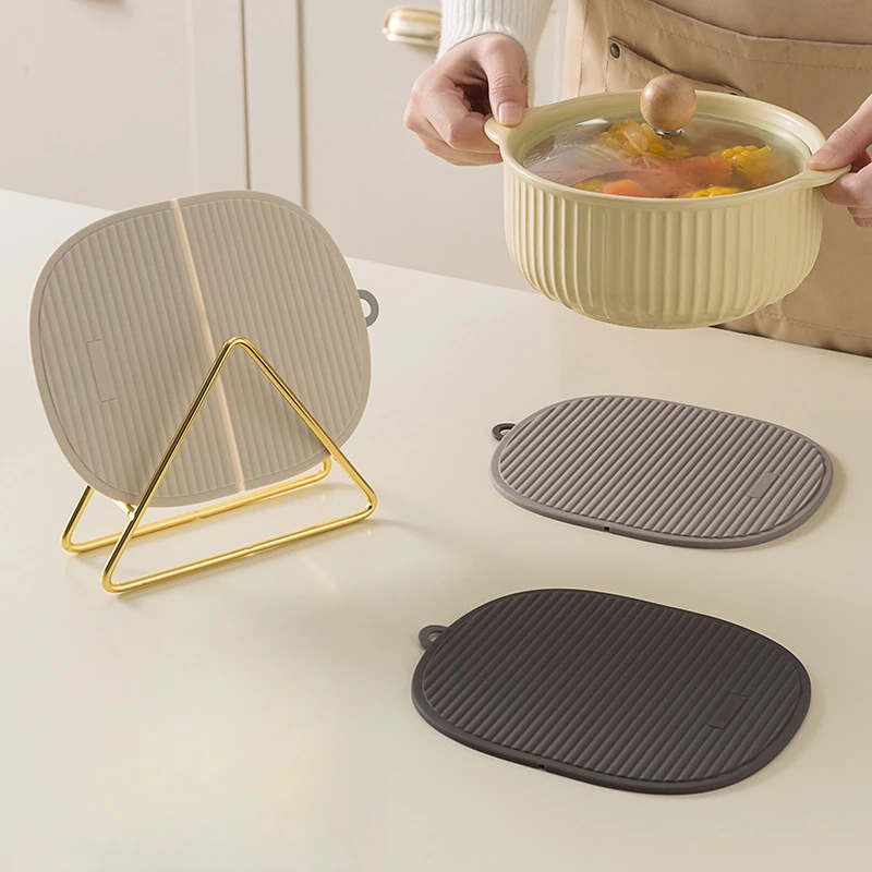 deHub硅胶可折叠隔热垫耐高温锅垫防烫手夹垫杯垫多功能加厚餐垫