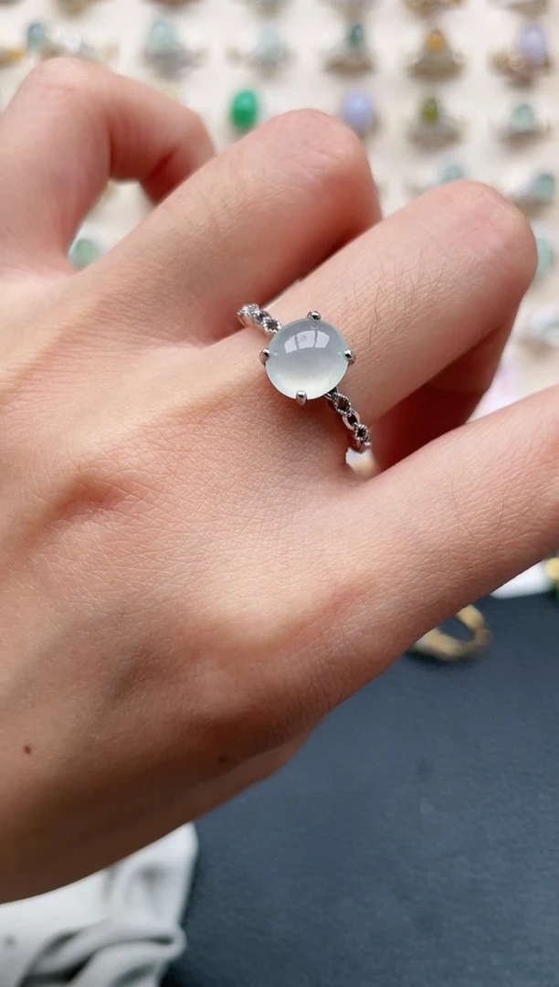 【闪购商品】翡翠戒指银S925镶嵌1111