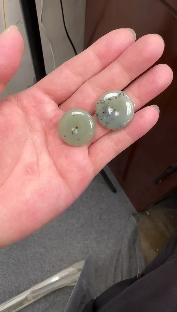 和田玉未镶嵌吊坠(不含链)青花平安扣多样性发其一（产地直发）