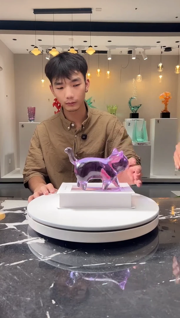 摆件巴比特美学 紫色小猫