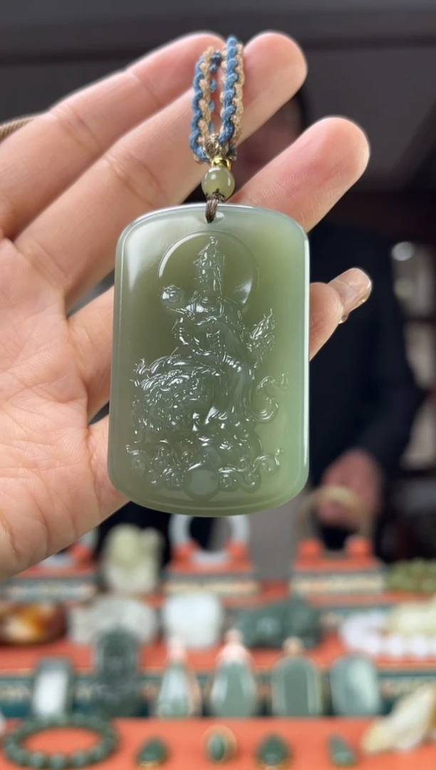 【闪购商品】和田玉颈饰未镶嵌佩佩文殊