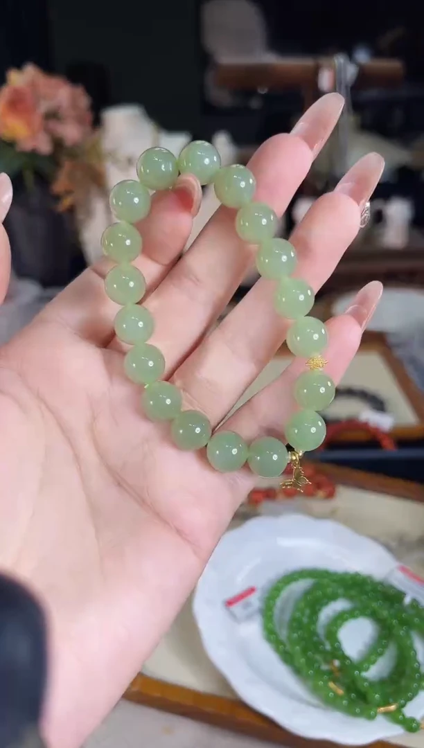 手链银S925镶嵌和田玉多样性发货其一