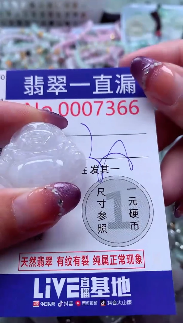 翡翠未镶嵌吊坠(不含链)7366