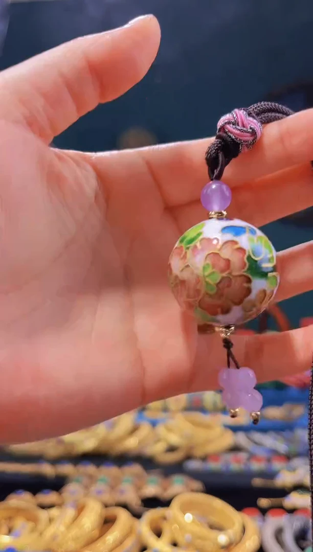 【闪购商品】非遗绝技 景泰蓝3.0吊坠 白