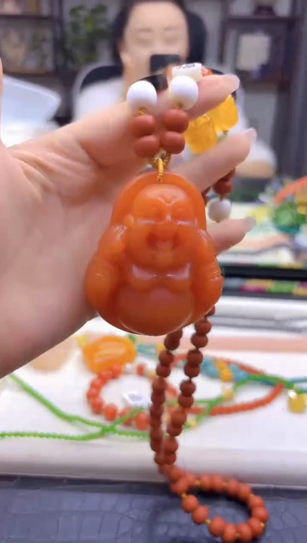 蜜蜡毛衣链未镶嵌DIY款M228