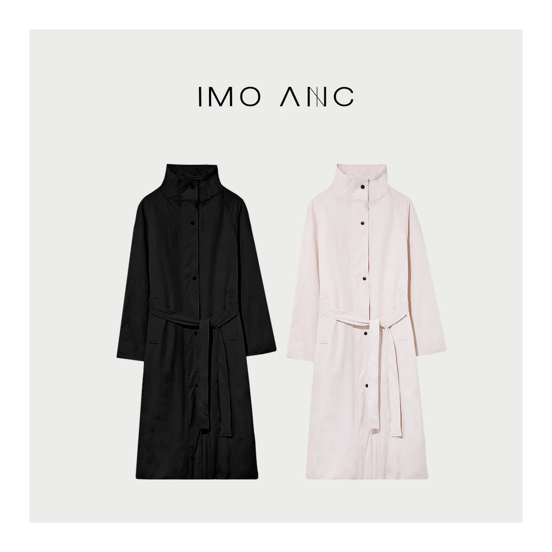 IM SO FANCY风衣鹅绒服廓形立领长款保暖外套SQ1574