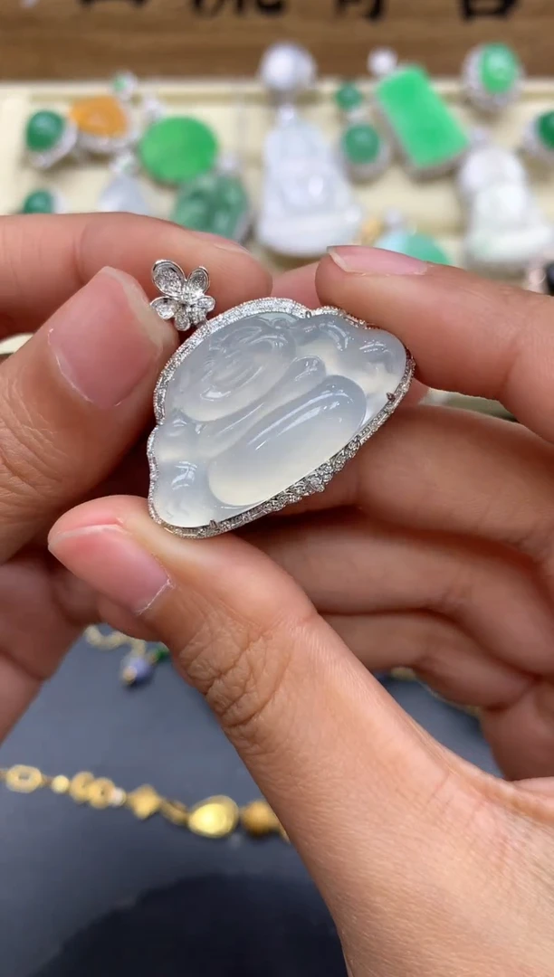 【闪购商品】翡翠颈饰18K金镶嵌533-中国好珍宝