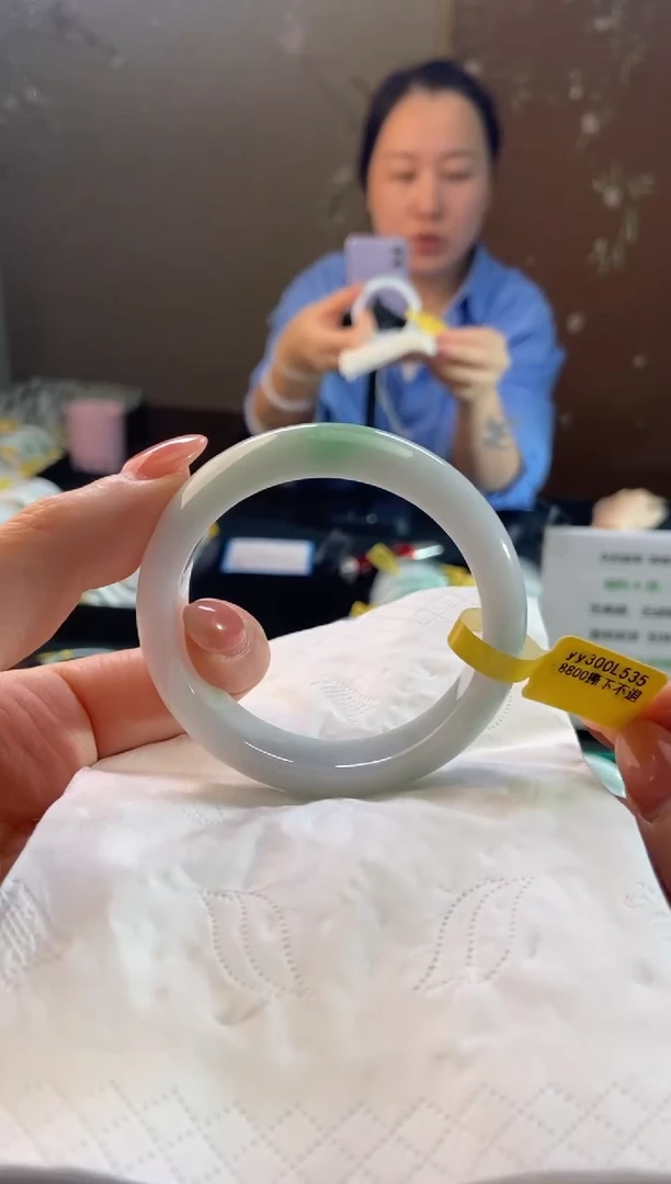 未镶嵌手镯翡翠53.5圈口d