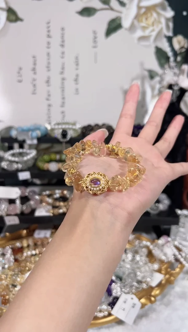 【闪购商品】水晶手链未镶嵌天然水晶默认微瑕 多样性发货发起一