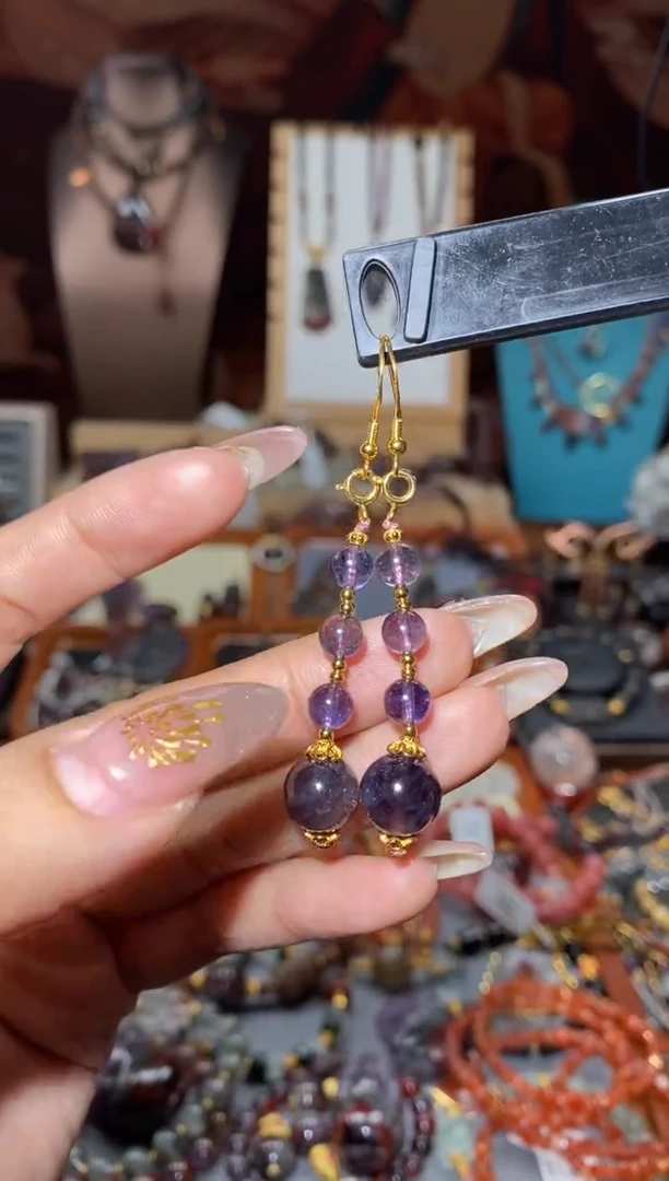 【闪购商品】堇青石耳饰未镶嵌堇青耳饰