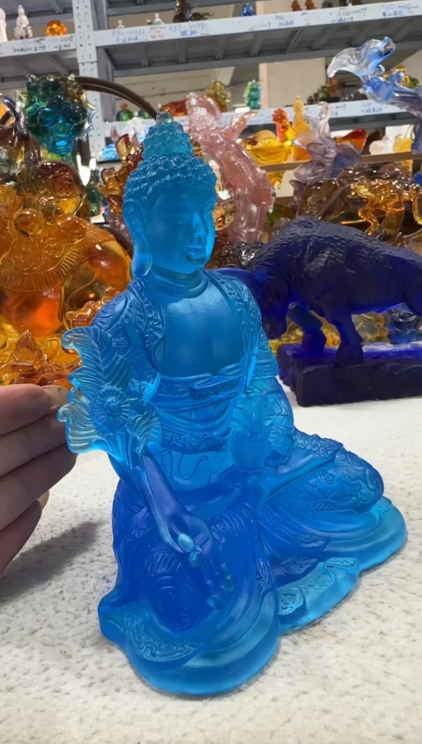 琉璃手工艺品药师佛