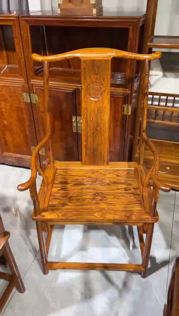木北官帽椅一只家具