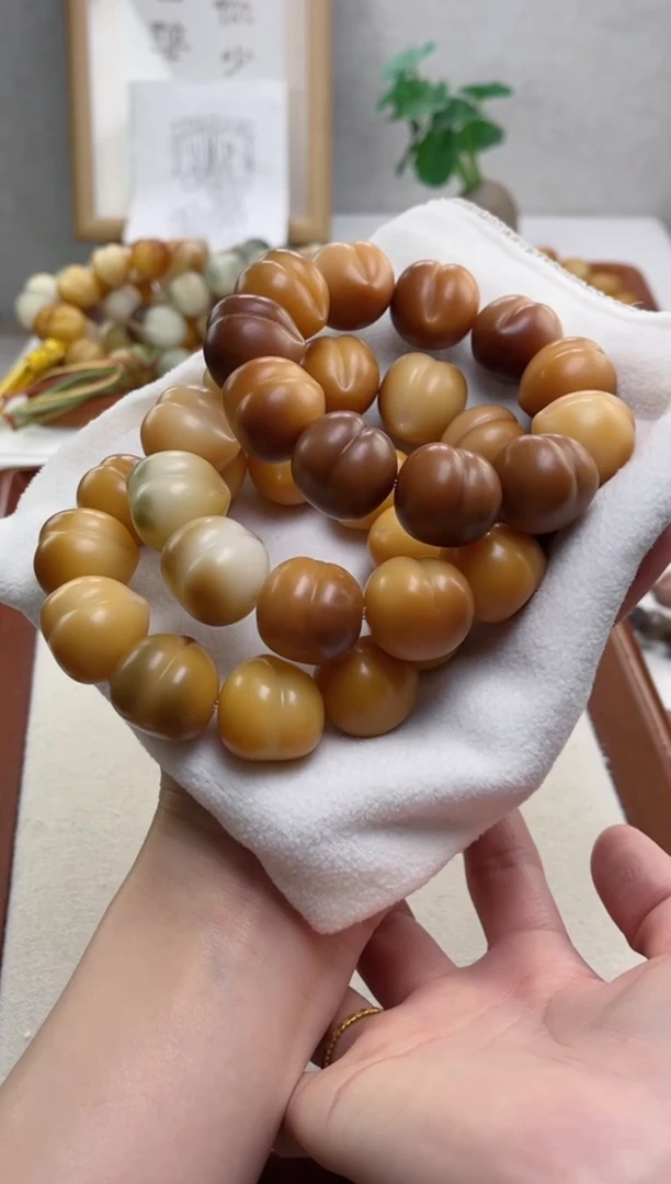 菩提根/象牙果手串r34干磨桃子21瑕疵不补随机