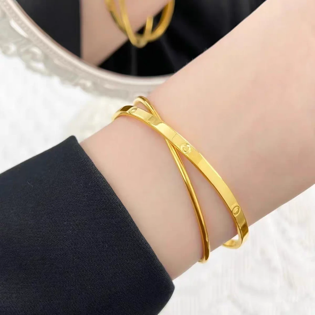 非金属树脂手镯 手镯双环素圈双层