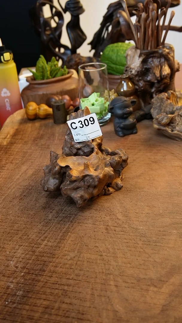 C309鹰瞳手作硬木工艺竖香插