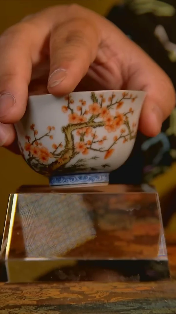 杯手工手绘杯杯很美美丽