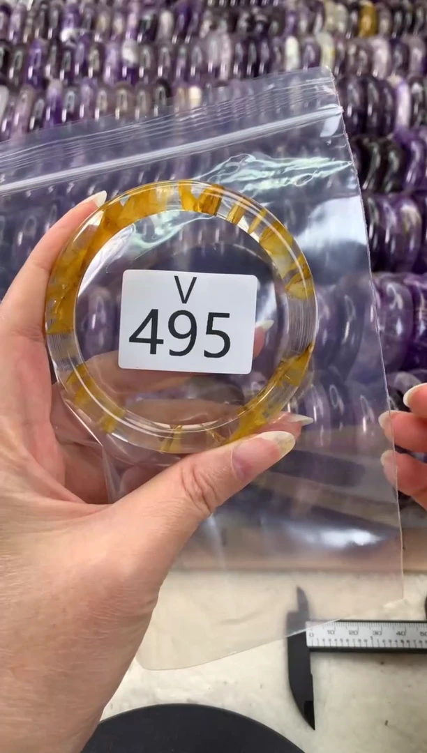 【闪购商品】水晶水晶手镯V未镶嵌495-62