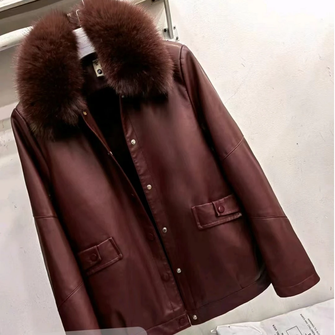 24-27 秋冬新款女士时尚气质毛领外套 三楼