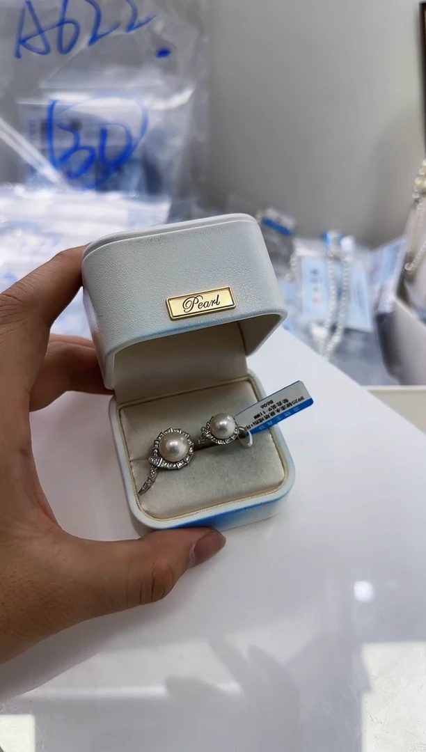 【闪购商品】淡水珍珠DA银S925镶嵌b606 套装