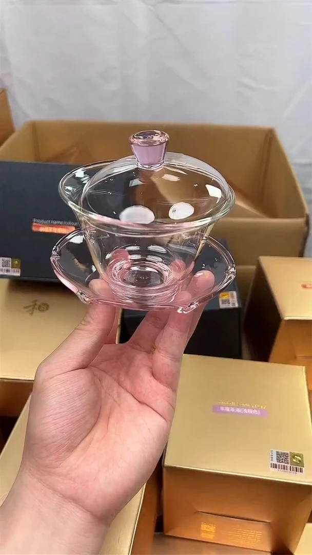 @@禾器荷叶盖碗浅粉色