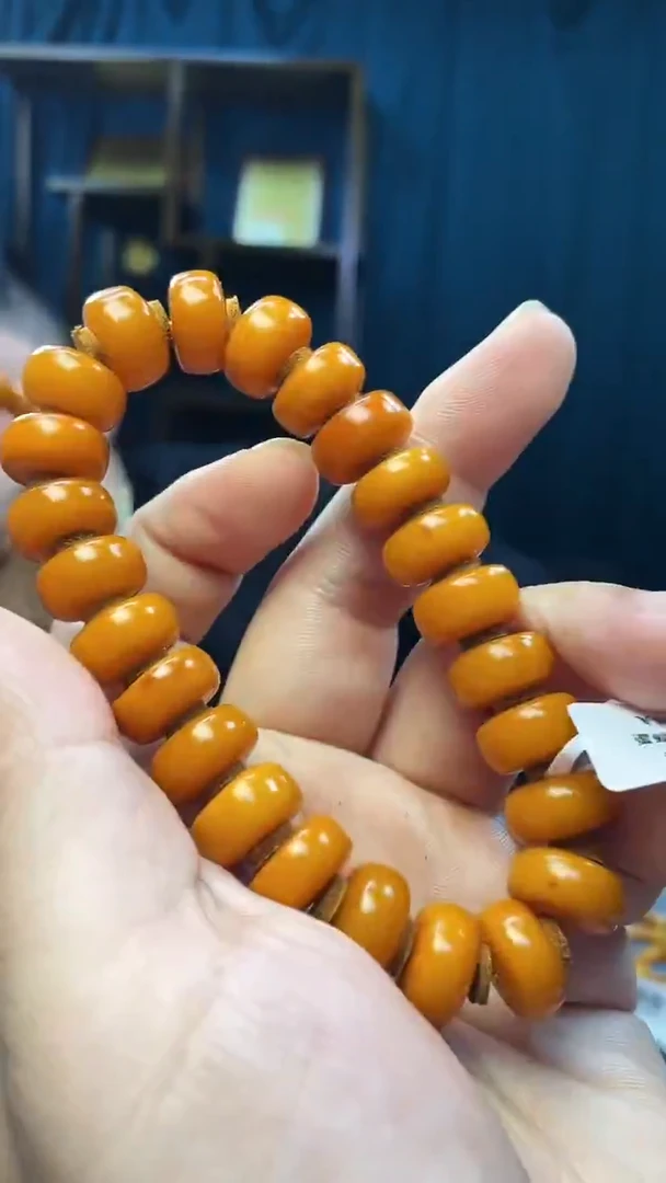 手串琥珀未镶嵌蜜蜡老型手串