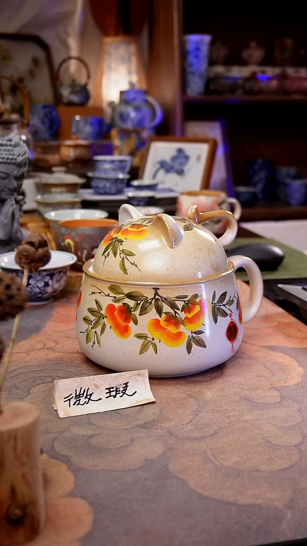 摆件柿子手工手绘手工手绘