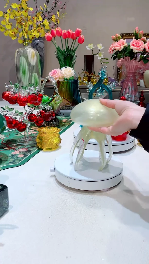 【闪购商品】琉璃手工艺品    黄色大水母