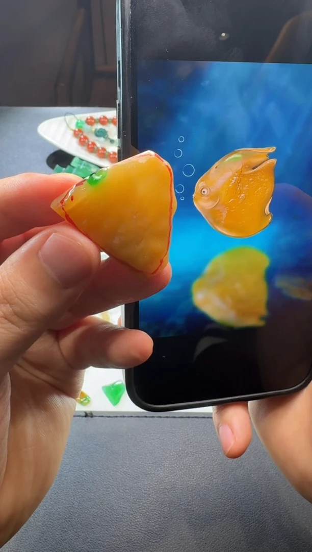 未镶嵌定制翡翠满黄加绿
